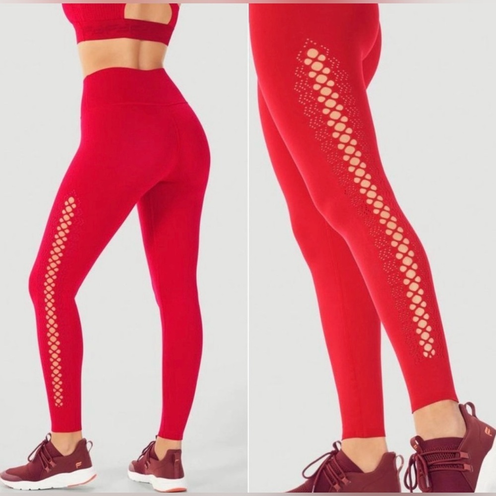 NWOT Fabletics Set High Waisted SculptKnit Leggings & Sports Bra